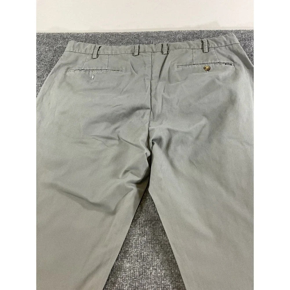Polo Ralph Lauren Stretch Straight Fit Chino Pants Mens 38x30 Gray Flat Front Ca